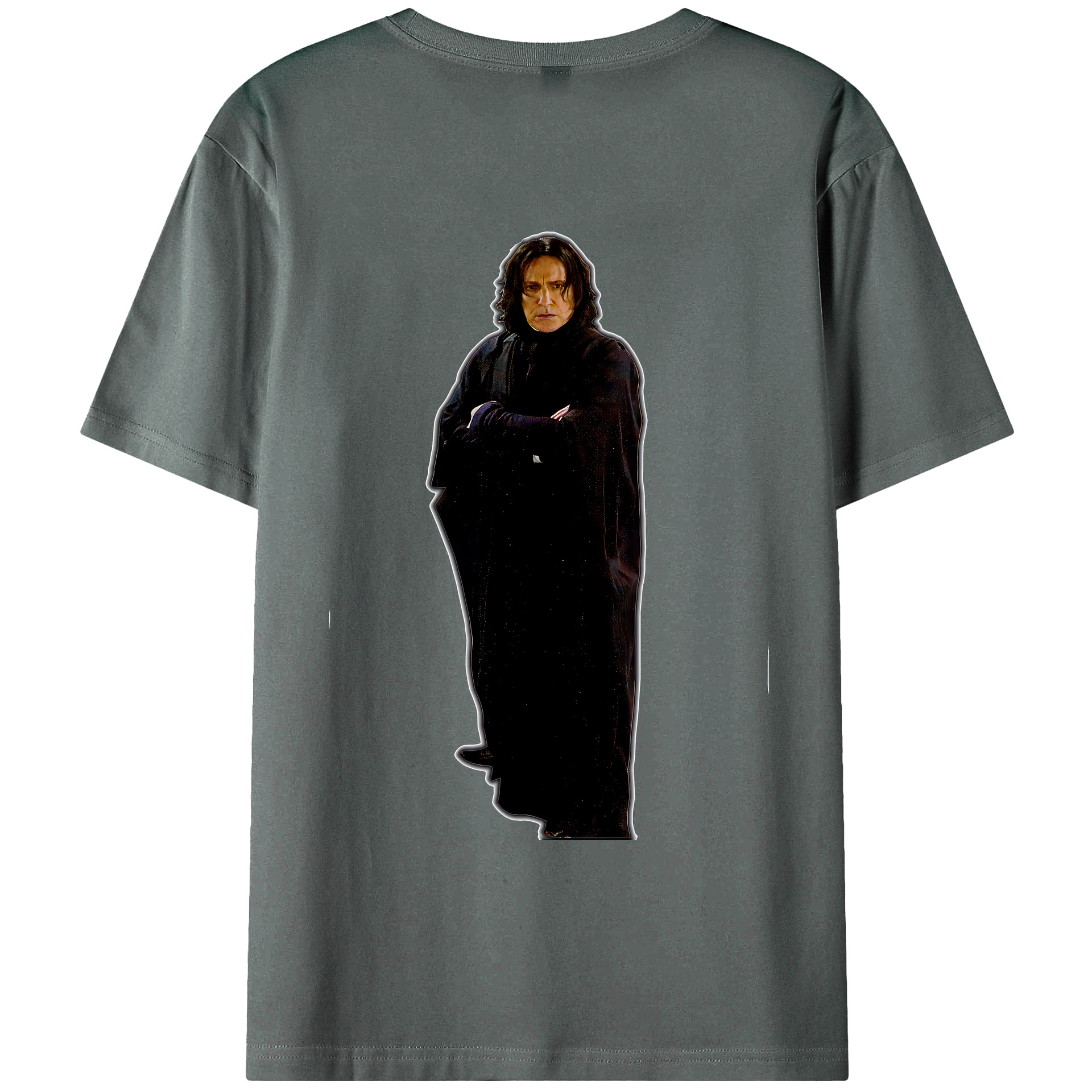 （画像用） Harry Potter ハリー・ポッターシリーズ 綿100％ メンズ半袖Tシャツ（バックプリント） 通気性